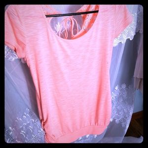 Peachy color summer top